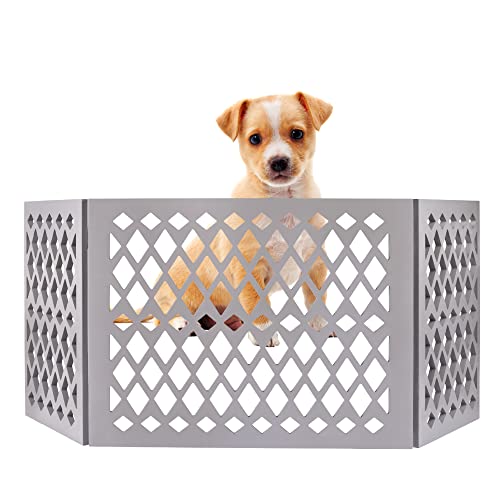 Free Standing Pet Gate | Pet Gate for Small Dogs | Free Standing Dog Gate for Stairs | Freestanding Dog Gates for Doorways | Freestanding Pet Gates for Dogs | Width 23.5-47 inch | Height 18.75 inch