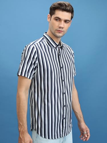 Image of Ketch Men Pure Cotton Loose Fit Half Sleeve Shirt