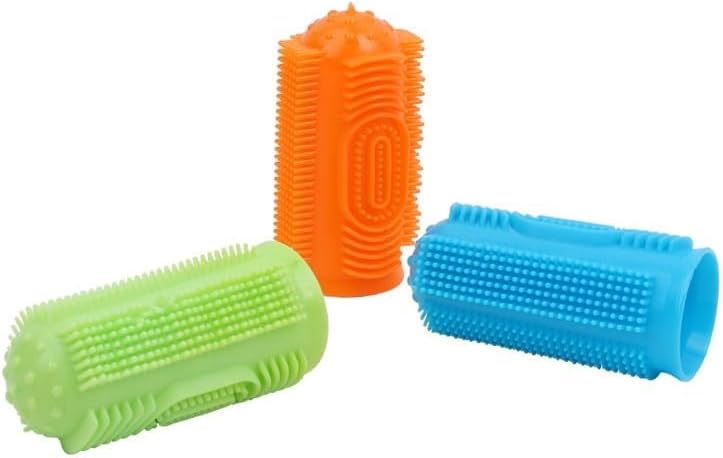 Pet Tooth Finger Cleaner Dog Teeth Brushing Teeth Brush for Dogs Tooth Brush for Dogs Large Breed Pet Tooth Finger Cleaning Brush for Dogs Small Breed, Medium Large Dogs