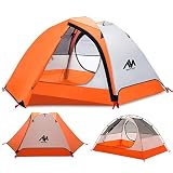 Backpacking Tent - AYAMAYA Waterproof 2 Person Ultralight Camping Tents with Removable Rainfly,Light