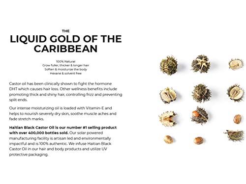 Haitian Black Castor Oil For Skin And Hair - Lavender Hibiscus - By Kreyol Essence - 2 Oz. #TOP3