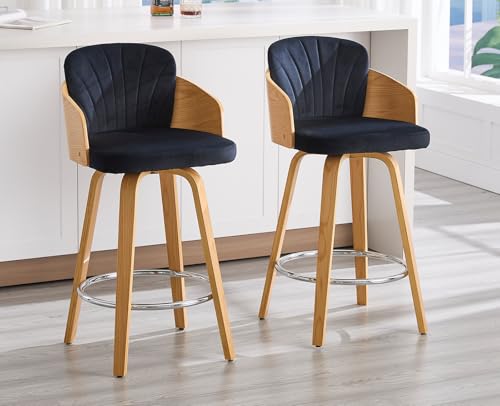 DAYALANE Tabourets de Bar en Bois avec Coussin