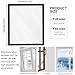 Window Insulation Kit for Winter Adjustable Plastic Insulated Window Cover Sealer Reusable Thermal Thicken Clear Insulation Wrap Transparent Film with Hook and Loop Tape for Winterizing 39'' x 48''