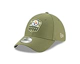 New Era Pittsburgh Steelers 39thirty Stretch Cap - On Field 2019 Salute to Service - Olive - S-M (6 3/8-7 1/4)