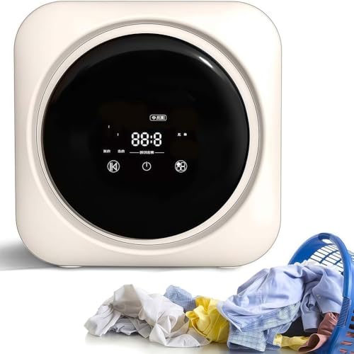BESTXH Mini Lavadora, Lavadora Y Secadora PortáTil para Viajes, Lavadora Y Secadora De Escritorio/Pared, para Ropa Interior Y Calcetines,Blanca,Wall Mount Model