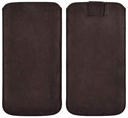 Sony Xperia Z2/Z3/Z3 +/Z5 * Ultra Slim * Original Suncase Funda de piel Funda Funda Piel Funda Case móvil (con rückzu glasche)