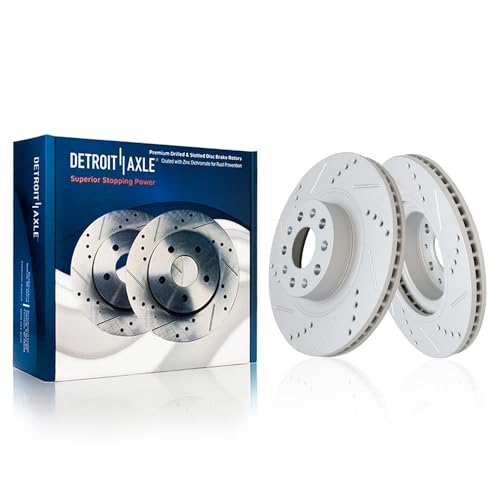 Image of Detroit Axle - Front Brake Rotors for 16-18 Chevrolet Camaro with Brake