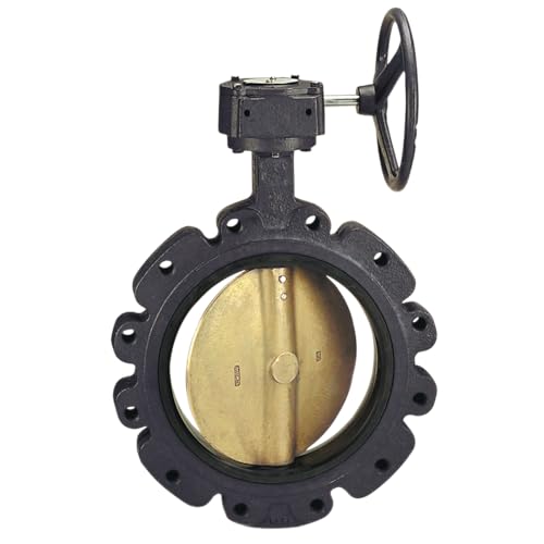 NIBCO Fig No LD-1122-5, 16 in. Ductile Iron Butterfly Valve, Buna-N Seat, Stainless Steel Disc
