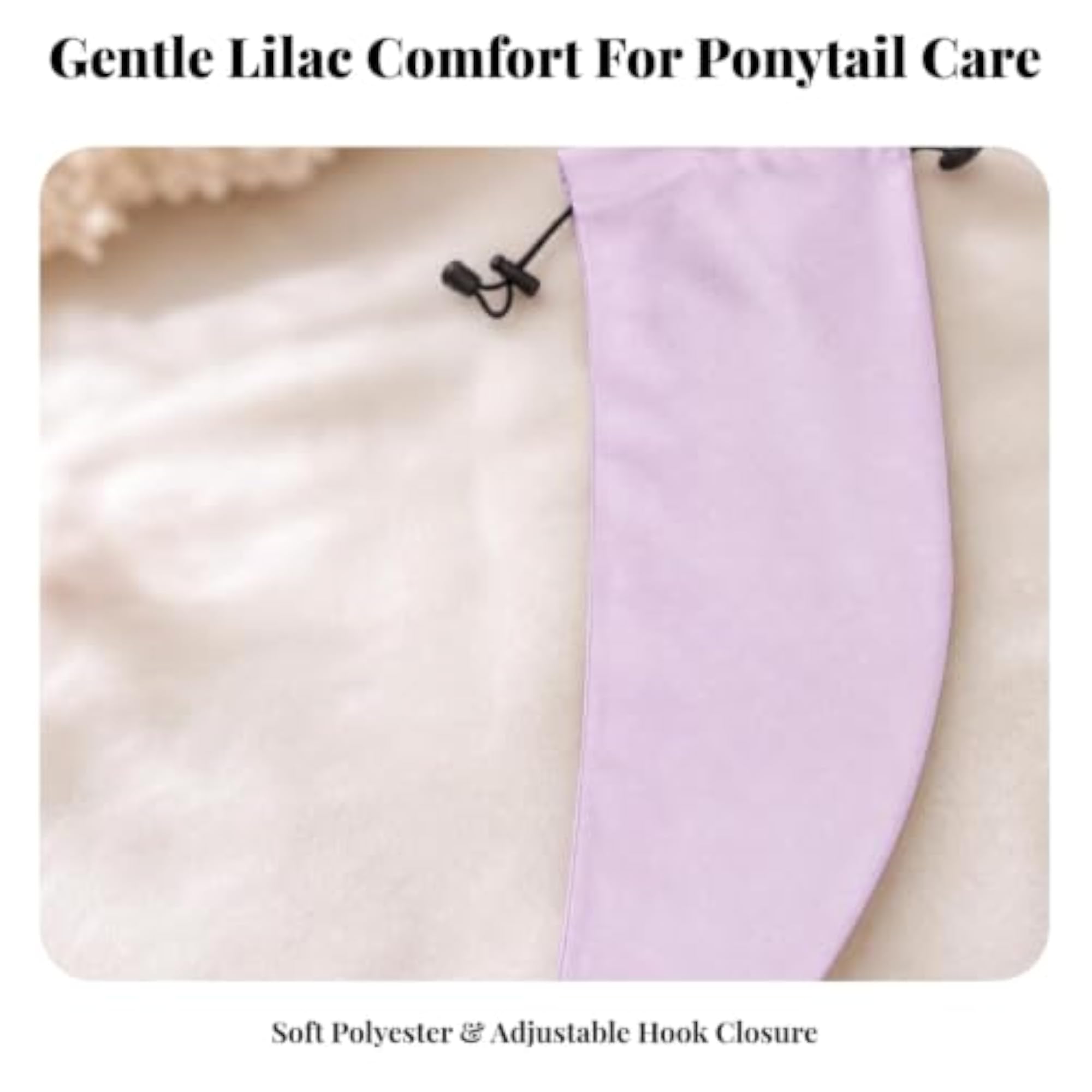 Universal Fit Ponytail Shower Cap for Long Hair