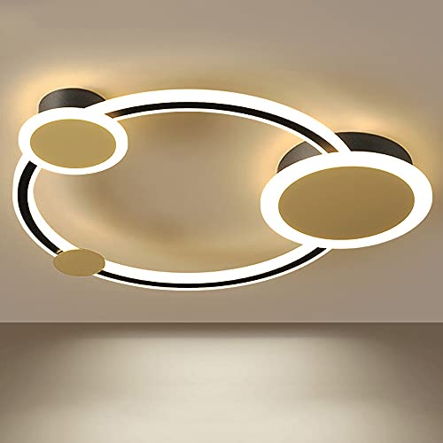 Lámpara de techo LED for dormitorio, 42 W, 17,71 pulgadas, habitación, comedor, balcón, guardarropa, pasillo, control remoto regulable, accesorio de iluminación de tres colores, lámpara de techo con a