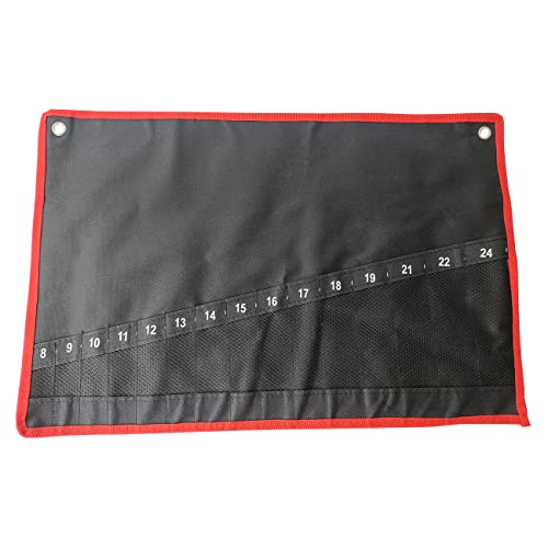 Organizador de llaves de carraca con 15 bolsillos, pequeña bolsa de herramientas para artesano electricista Cover