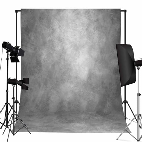 8x10ft Light Grey Backdrop Abstract Photography Backdrop for Professional Studio Backgrounds Gray Photo Backdrop Prop Portrait Photo Backdrops for Photoshoot Backdrop Curtains Rod Pocket on Top
