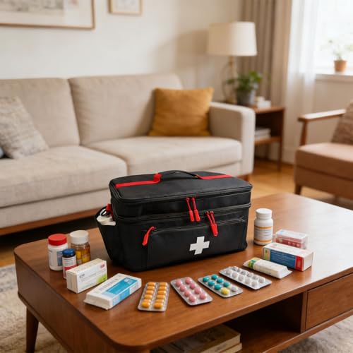 Planification de médicaments pliable et transportable à plusieurs compartiments pour la maison - 2