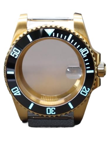 1�� 40mm PVD ??�S�[���h �E�H�b�`�P�[�X SUB Nh35 Nh36 Nh38 4R36 Eta 2824 Miyota 8215 ���[�u�����g 28.5mm C3 �����x�[��(3-12mm,Eta 2824)
