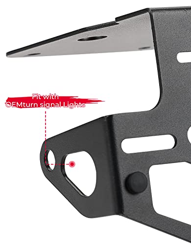 Kemimoto Fender Eliminator Compatible With Klx300 Klx300Sm 2021 2022 2023 Tail Tidy License Plate Holder With Led Integrated Tail Light #TOP5