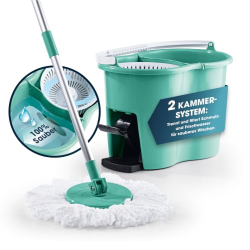 CLEANmaxx Power-Wischmopp mit Zwei-Kammer-Filtersystem