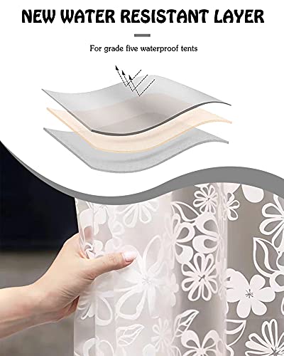 FBBULES Tenda da Doccia Antimuffa con Ganci