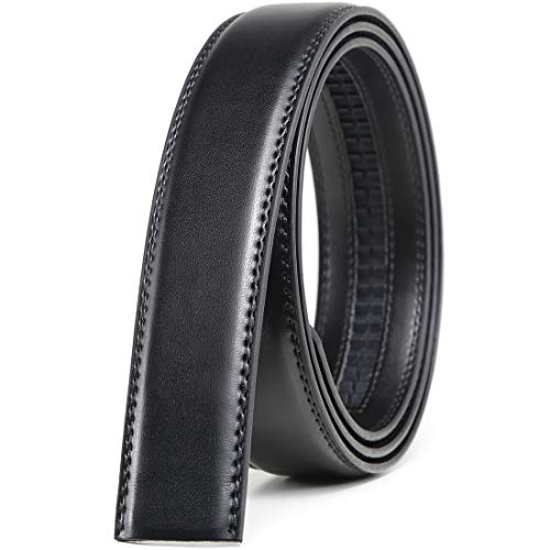Founders & C Mens Leather Ratchet Belt Strap Only 1 3/8