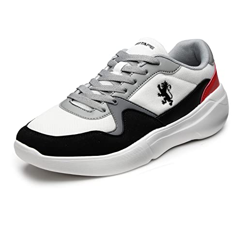 Redtape Men’s White/Red Sneakers-10