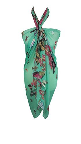 World of Shawls Butterfly Sarong (Sea Green)