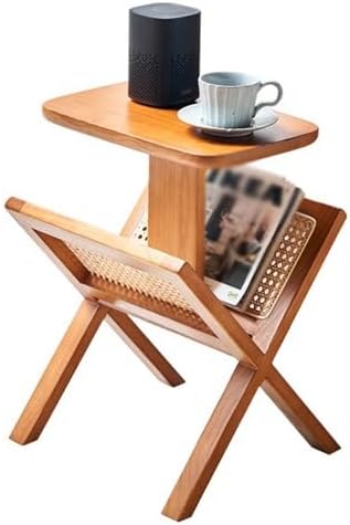 Sofa Living Room Side Table Wooden Small Coffee Table Home Sofa Side Table Rattan Bedside Table Corner Table Sofas for Living Room