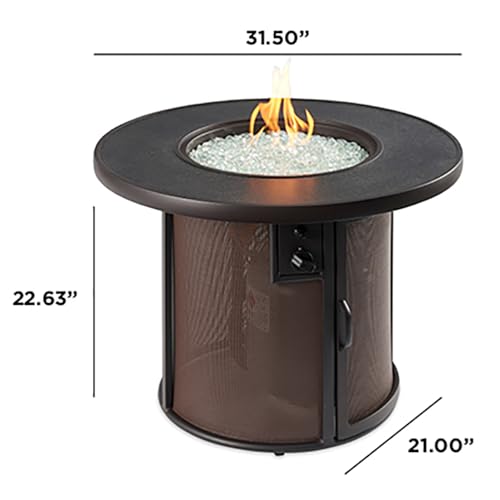 Outdoor GreatRoom Co Propane Fire Pit Table Stonefire Gas Fire Pits
