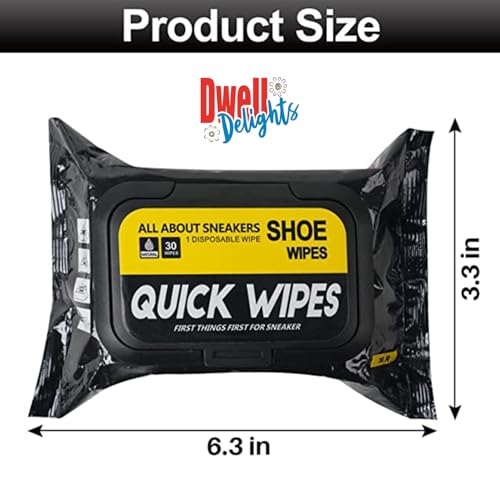 Image of Natural Sneaker & Shoe Cleaner Wipes - 1 Packs of 80 - Portable Sneakers Cleaner Shoe Wipes Quickly Remove Dirt & Stains - These Disposable Shoe Cleaning Wipes Can Be Used On Footwear