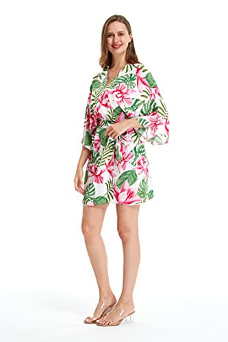 Image of Hawaii Hangover Family Matching Hawaiian Clothes, Lotus & Orchid | Family matching Hawaiian outfits, Lotus & Orchid, lightweight rayon, machine washable, tropical floral print, luaus, cruises