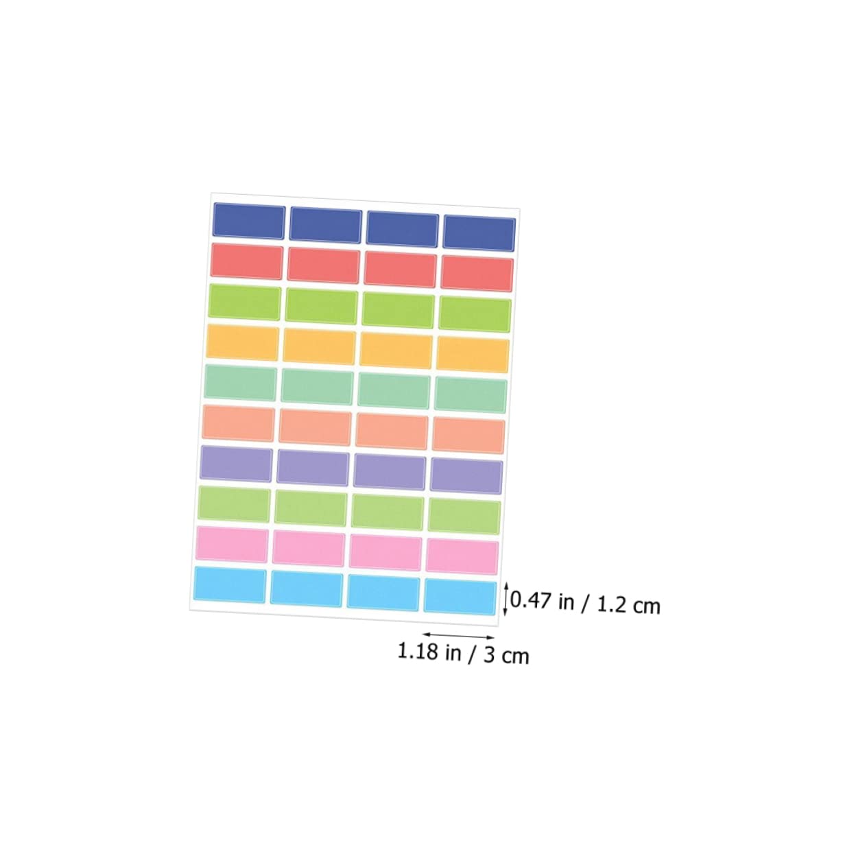 NUOBESTY 60hojas Etiquetas Impermeables Para Clasificación y Pack De Páginas De Stickers Reutilizables y Autoadhesivos Para y Escuela