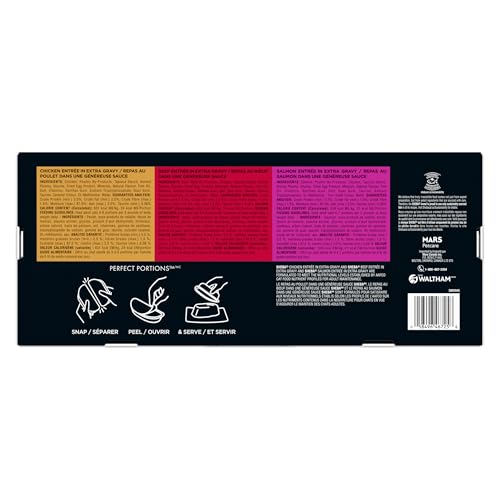 Sheba Gravy Indulgence Perfect Portions Adult Wet Cat Food Chicken & Beef & Salmon Entrée in Extra Gravy Variety Pack, (24) 75g Trays image 6