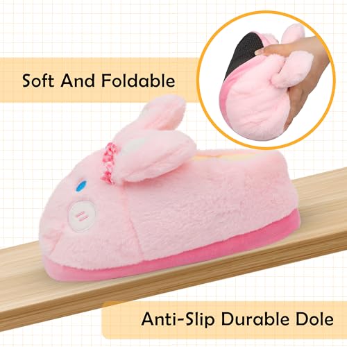 Image of Women Animal Slippers Cute Plush House Shoes Warm Novelty Cartoon | Slippers Gifts for Birthday Christmas