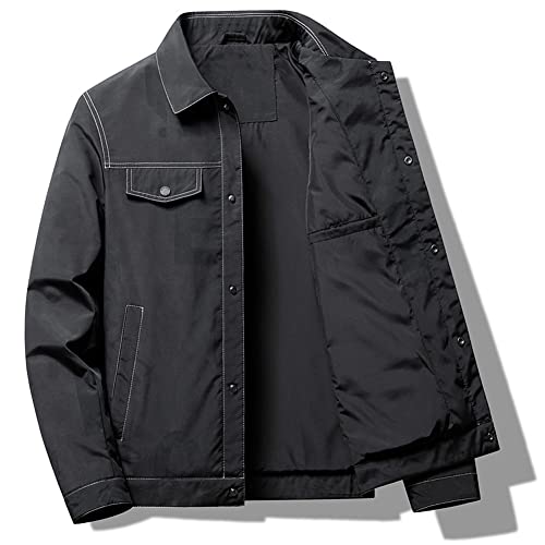 Manteau décontracté pour homme veste vintage boutons coupe ajustée