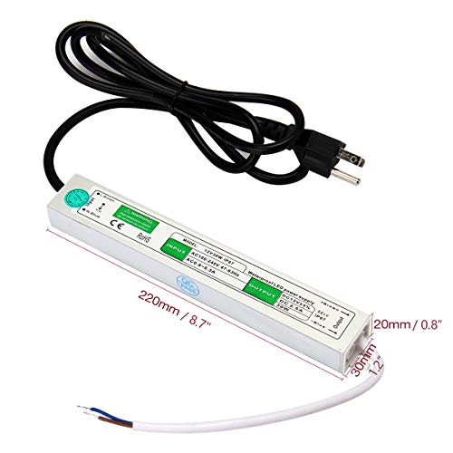 Supernight Dc 12V 30W Waterproof Power Supply Driver Ac 110-260V To Dc 12 Volt 2.5A Constant Voltage Adapter Transformer For Led Strip,Computer Project, Outdoor Light #TOP1