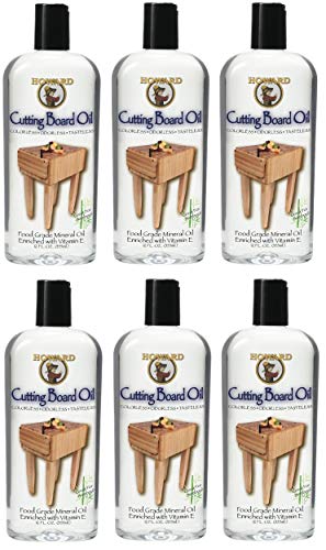 Howard Products BBB012 ブッチャーブロックとカッティングボードオイル 12オンス 6 Pack