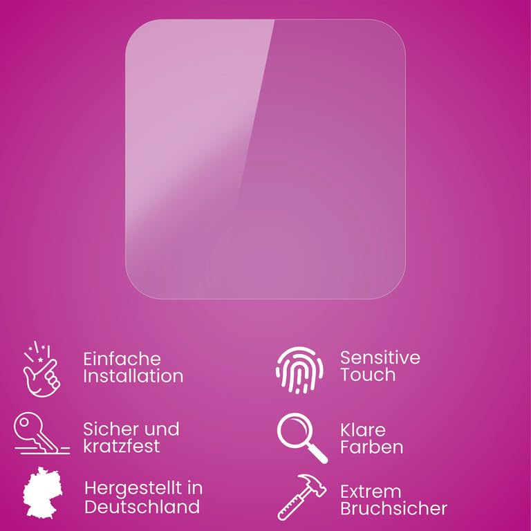 atFoliX Plastic Glass Protective Film compatible with Eve Weather Glass Protector, 9H Hybrid-Glass FX Screen Protector