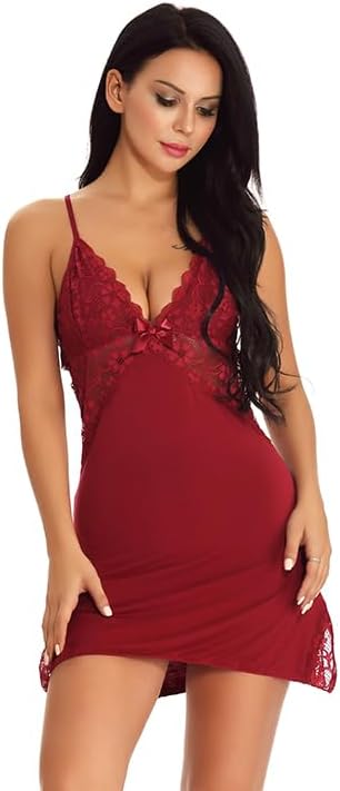 dream love Women Lingerie Lace Chemise Sleepwear Babydoll Teddy Lingerie S-XXL - Image 3