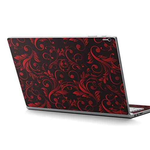 igsticker Surface Book / Book2 / Book3 13.5inch ブック2 専用 スキンシール サーフェス ブック2 カバー ケース フィルム ステッカー アクセサリー 保護 008817 クール 赤 レッド 黒 ブラック 模