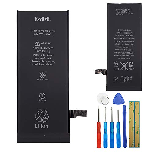 E-Yiiviil Li-Polymer New Replacement Battery 616-0805 Compatible With Iphone 6 A1549 A1586 A1589 616-0806 616-0809 3.82V cover