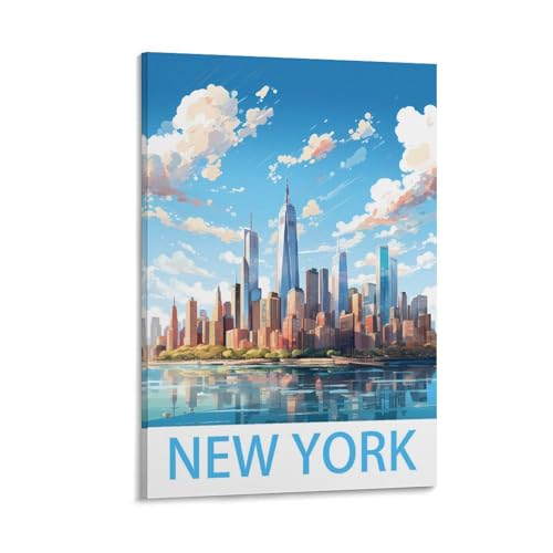 Poster de voyage New York en impression sur toile de qualité premium