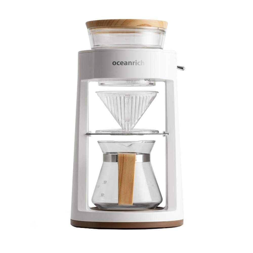 V2COM OCEANRICH Automatic Coffee Pour Over Coffee Maker (CR8350AD, White)