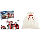 消防署と消防車 + クリスマス ラッピング袋 セット KLL