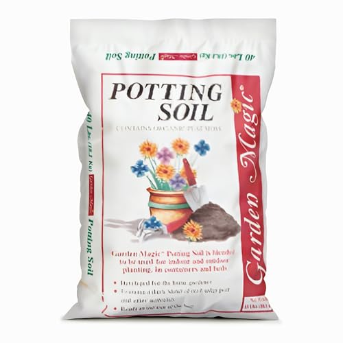 Michigan Peat 40 Pound Bag of Garden Magic General Purpose Moisture Retaining Potting Soil Mix for...
