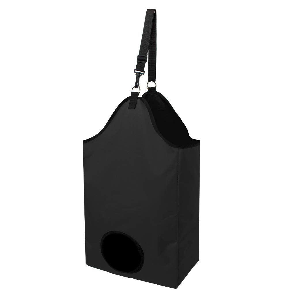 Waterproof Horse Hay Bag Equestrian Slow Feed Haylage Hay Bag Tote Black-image-9