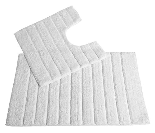 Preisvergleich Produktbild Allure Bathroom Fashions Badematte, weiß