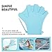 MUELODSIC Adjustable Silicone Swim Paddles for Training 1 Pair of Swimming Gloves for Swimmers in Pool and Open Water for Technique Improvement