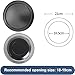 Trash Can Lids, Waste Chute Built-in Countertop Bin Lid, Stainless Steel Garbage Covers, Brushed Surface Grommet Swing Balance Flap Cover, for Kitchen(Gray)