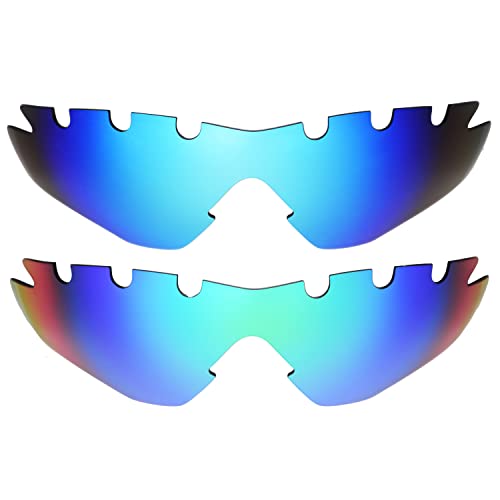 Repuesto de lentes Oakley M2 ventilado azul verde recambio gafa deportiva