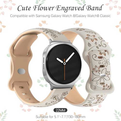 Correa deportiva de silicona floral para Samsung Galaxy Watch miniatura 3