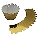 KPOSIYA Set of 100 Artistic Bake Cake Cups Filigree Little Vine Lace Laser Cut Cupcake Wrapper Liner Baking Cup Muffin CaseTrays for Wedding Birthday Party Decoration-Best Kitchen Gift（Gold）