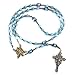 Our Lady of Grace Aquamarine Jade Stone Rosary Beads Catholic for Women and Rosary Bracelet for Women Set,Rosary & Miraculous Medal Bracelet,Catholic Rosary, Stone, Amethyst
